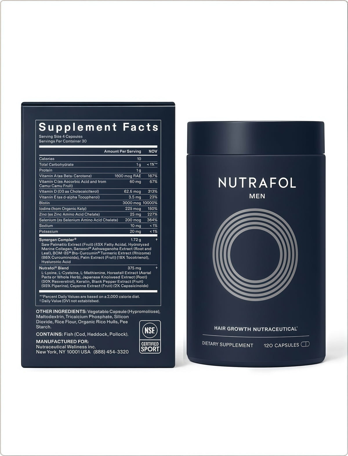 Men’s Hair Support Supplement for Fuller-Looking Hair